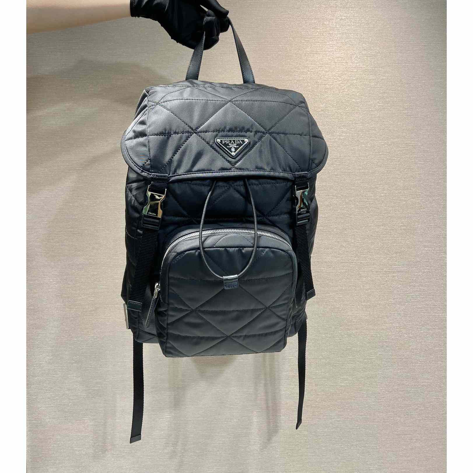 Prada Re-Nylon Backpack With Topstitching - DopestKickz