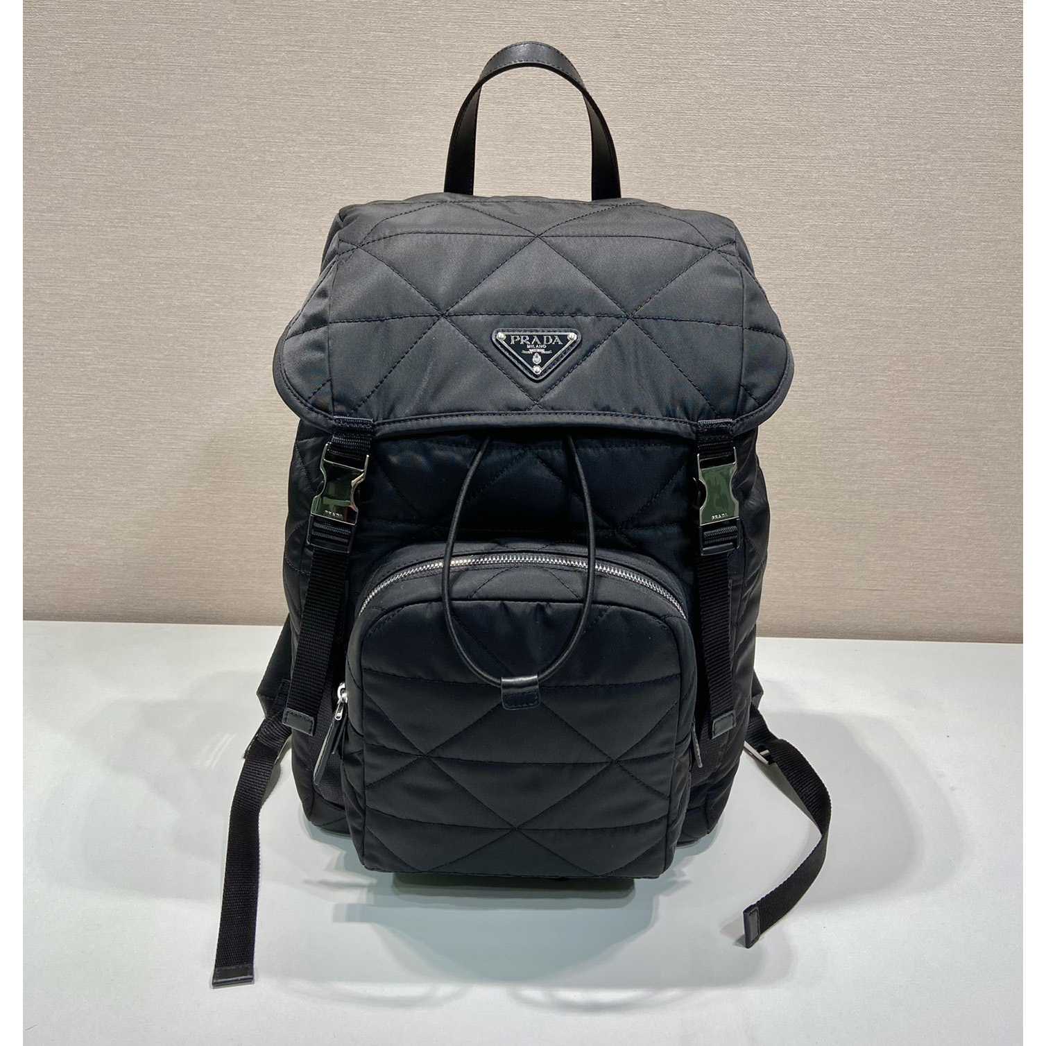 Prada Re-Nylon Backpack With Topstitching - DopestKickz