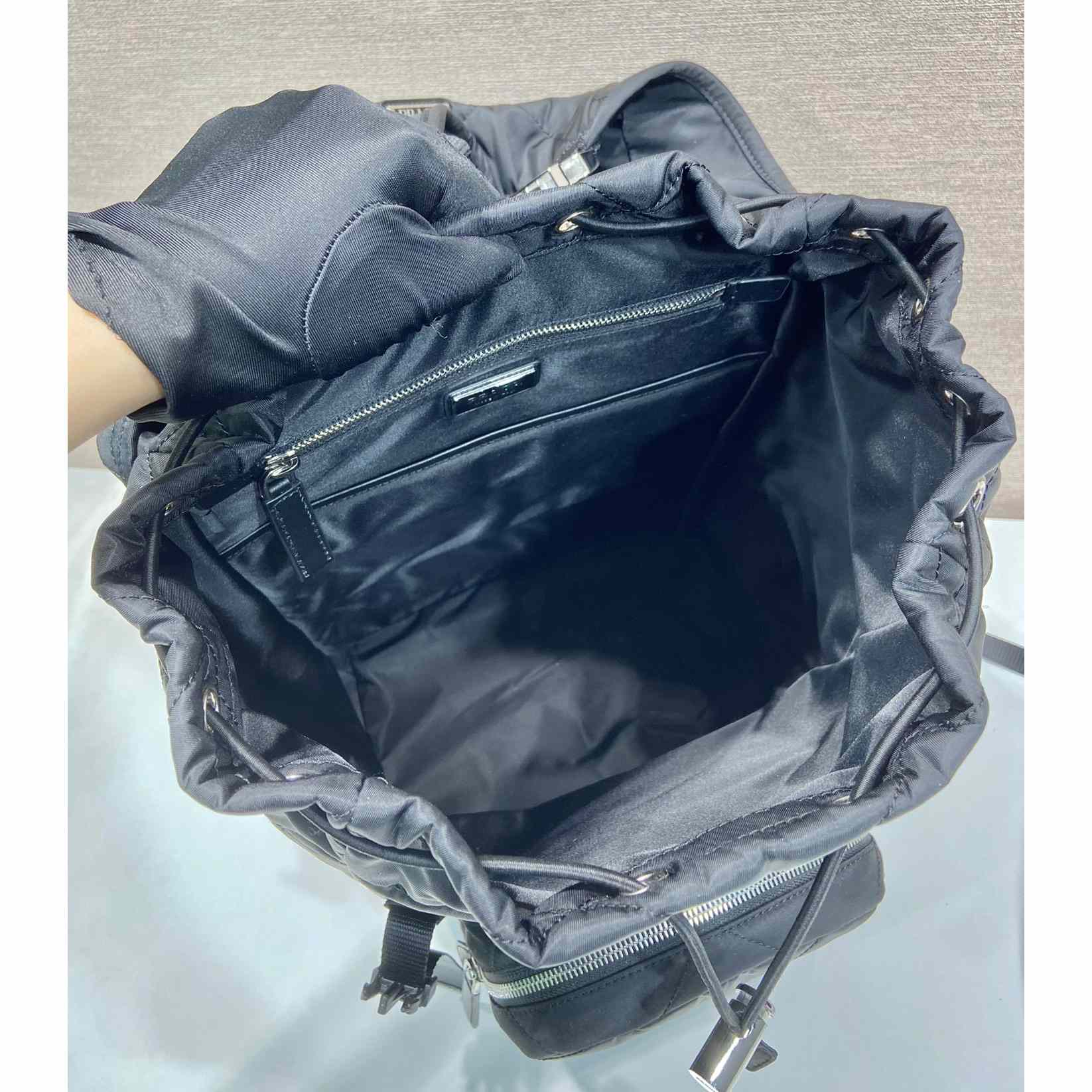 Prada Re-Nylon Backpack With Topstitching - DopestKickz