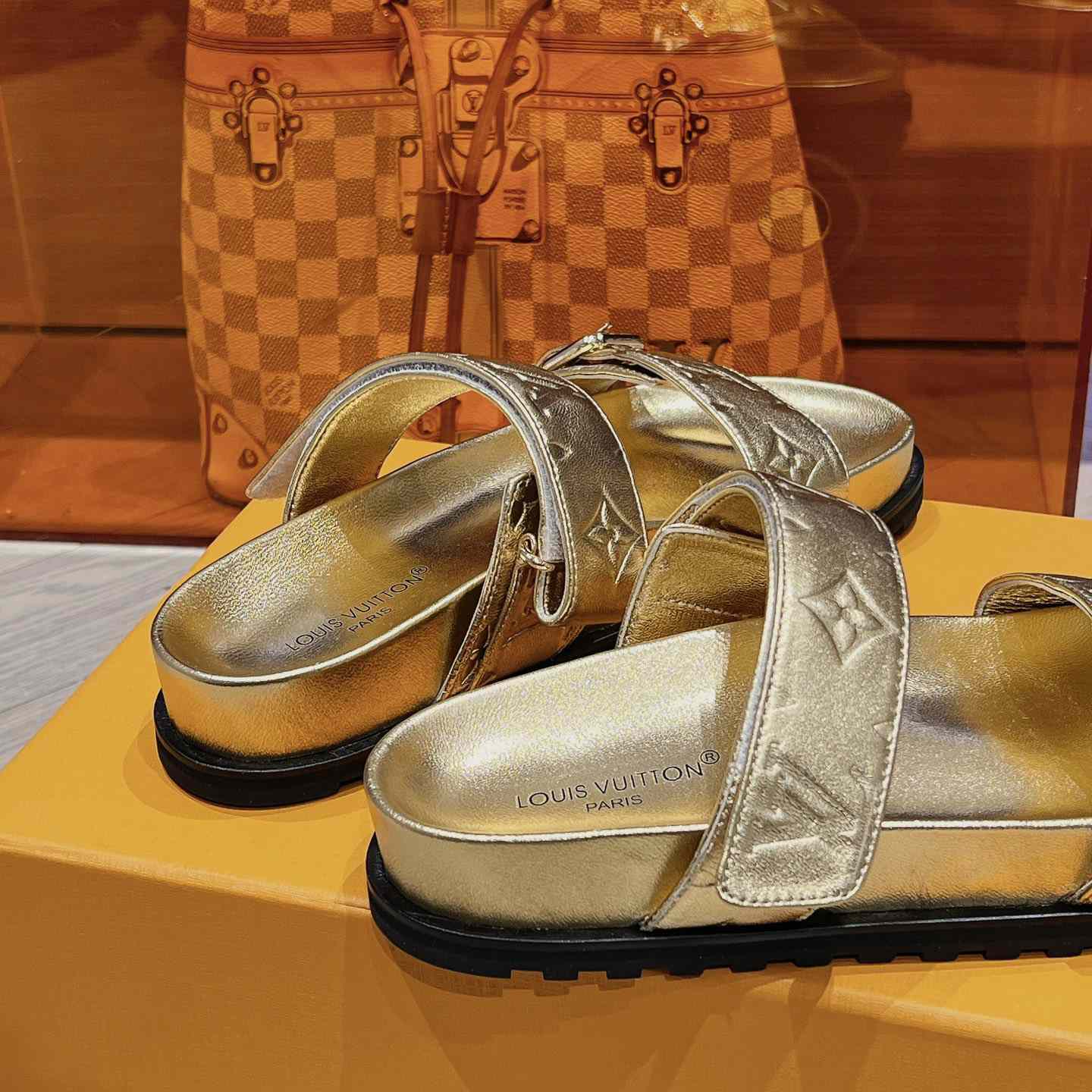 Louis Vuitton Bom Dia Flat Comfort Mules    - DopestKickz
