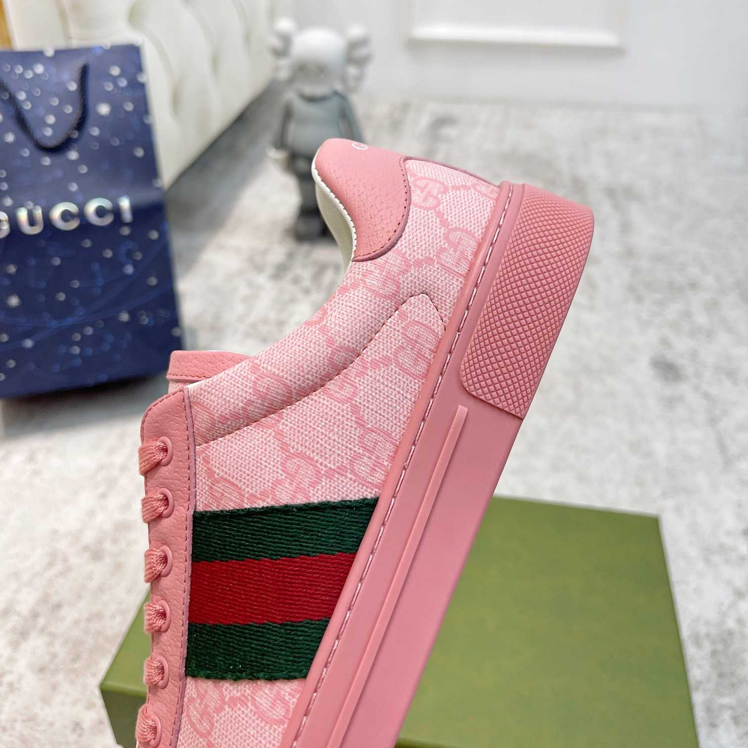 Gucci Ace Sneaker With Web - DopestKickz