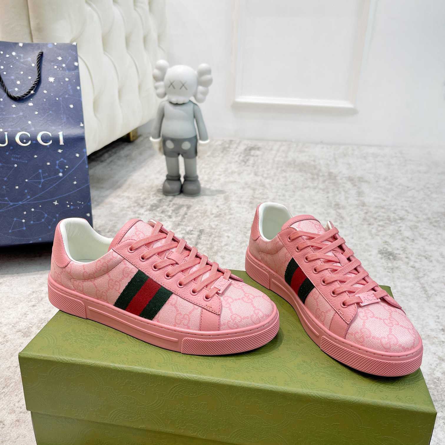 Gucci Ace Sneaker With Web - DopestKickz