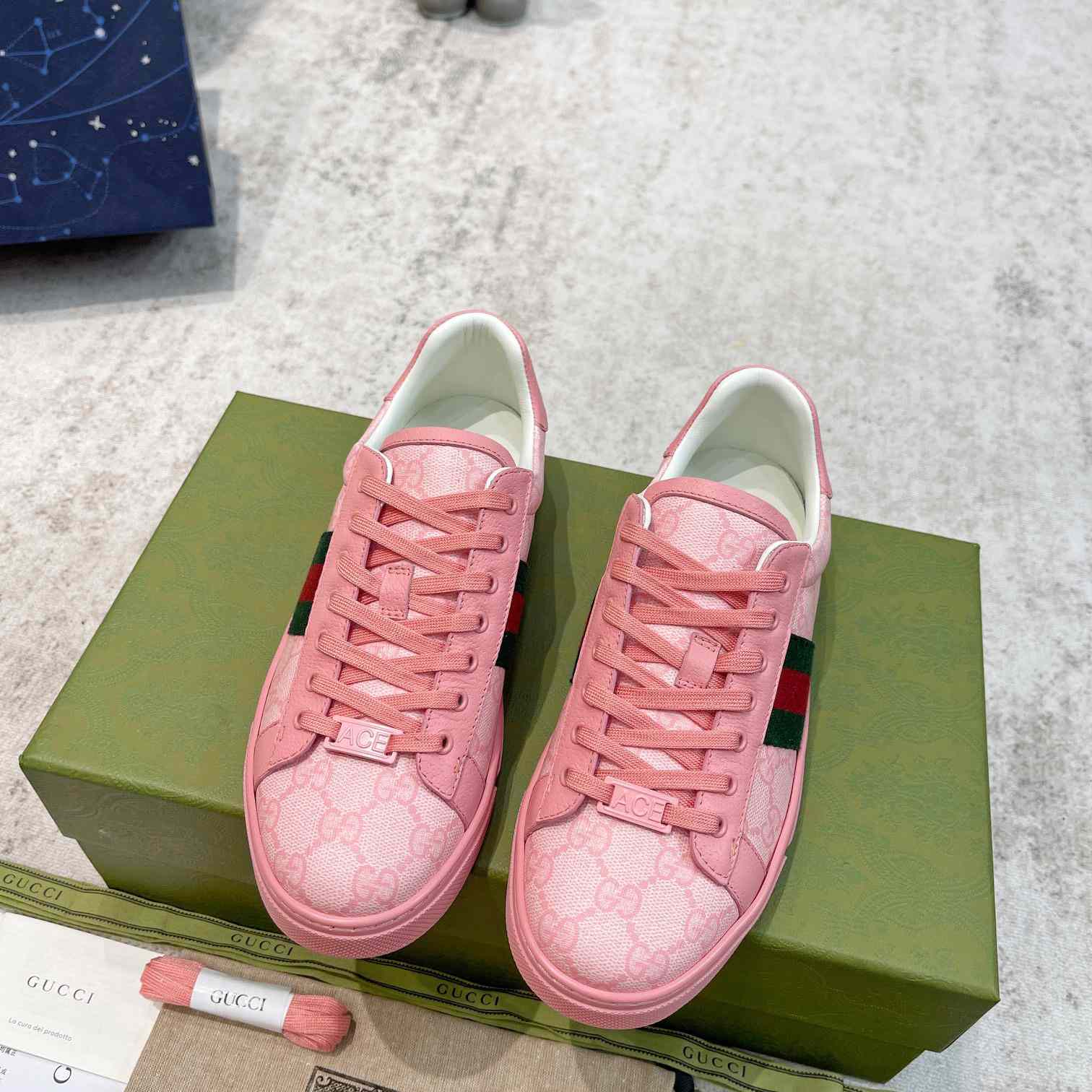 Gucci Ace Sneaker With Web - DopestKickz