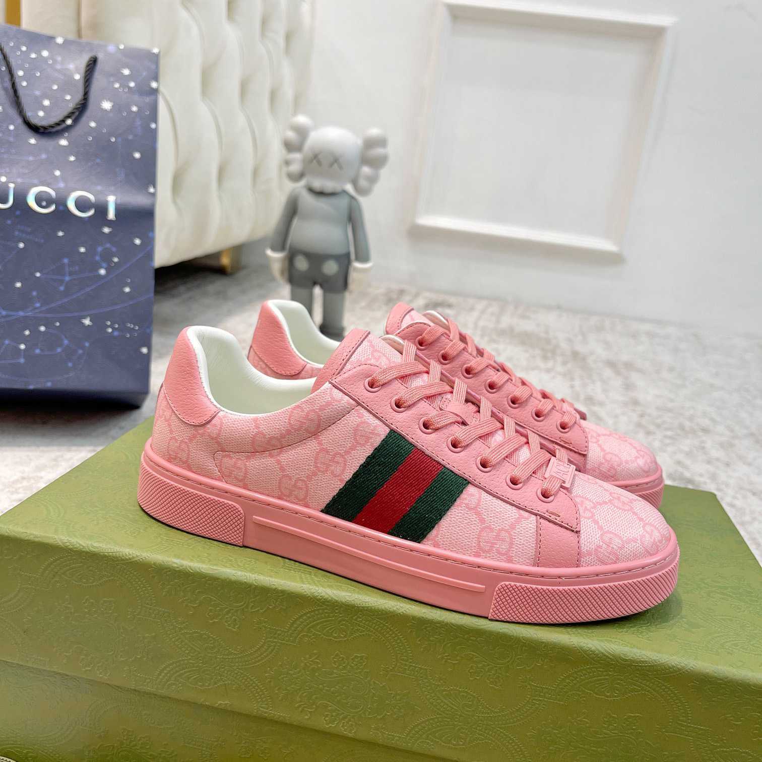 Gucci Ace Sneaker With Web - DopestKickz
