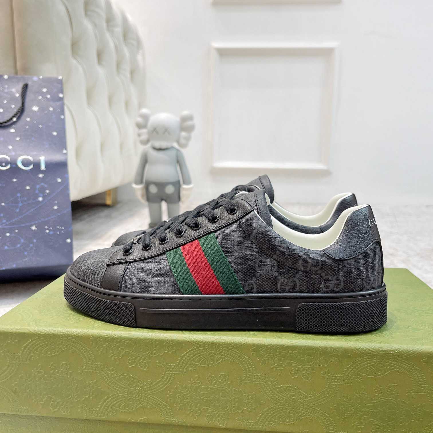 Gucci Ace Sneaker With Web - DopestKickz