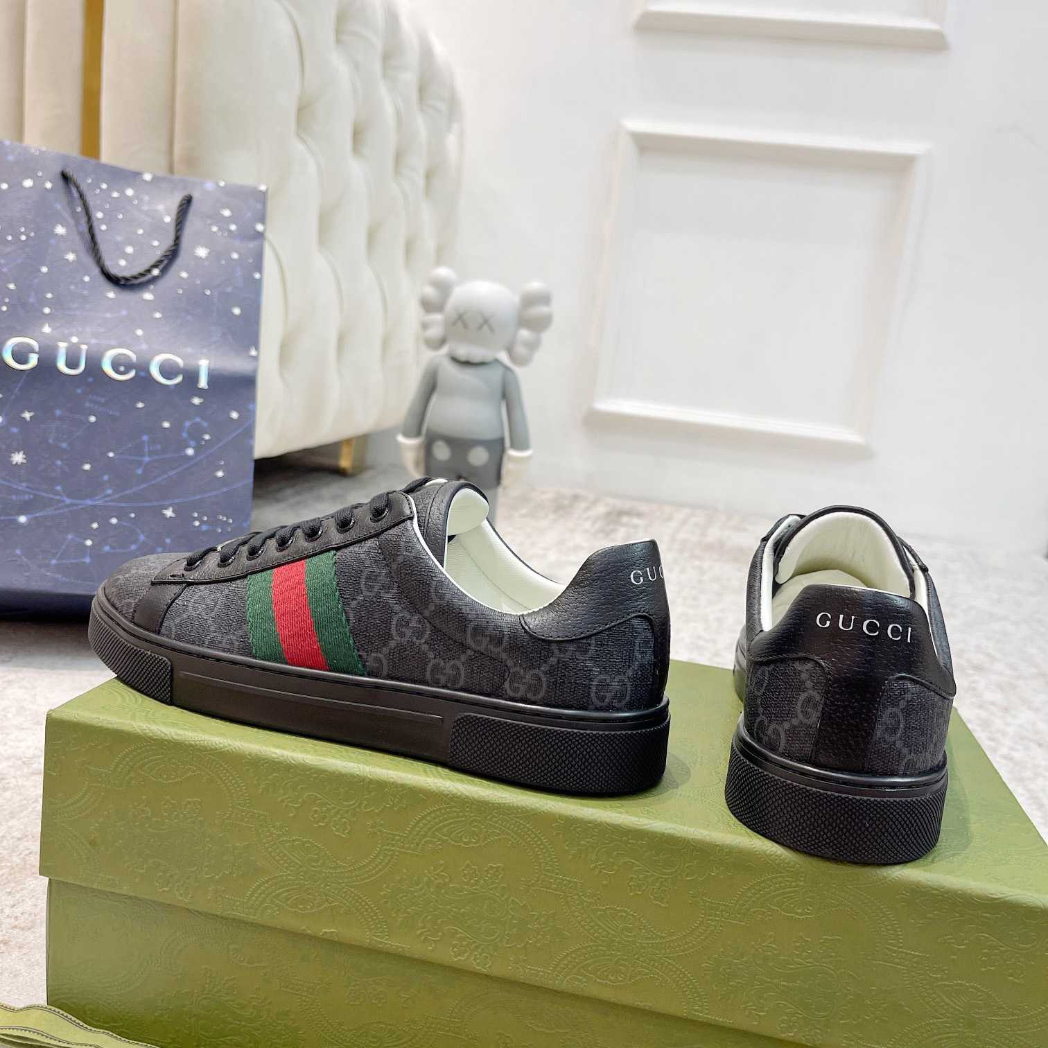 Gucci Ace Sneaker With Web - DopestKickz