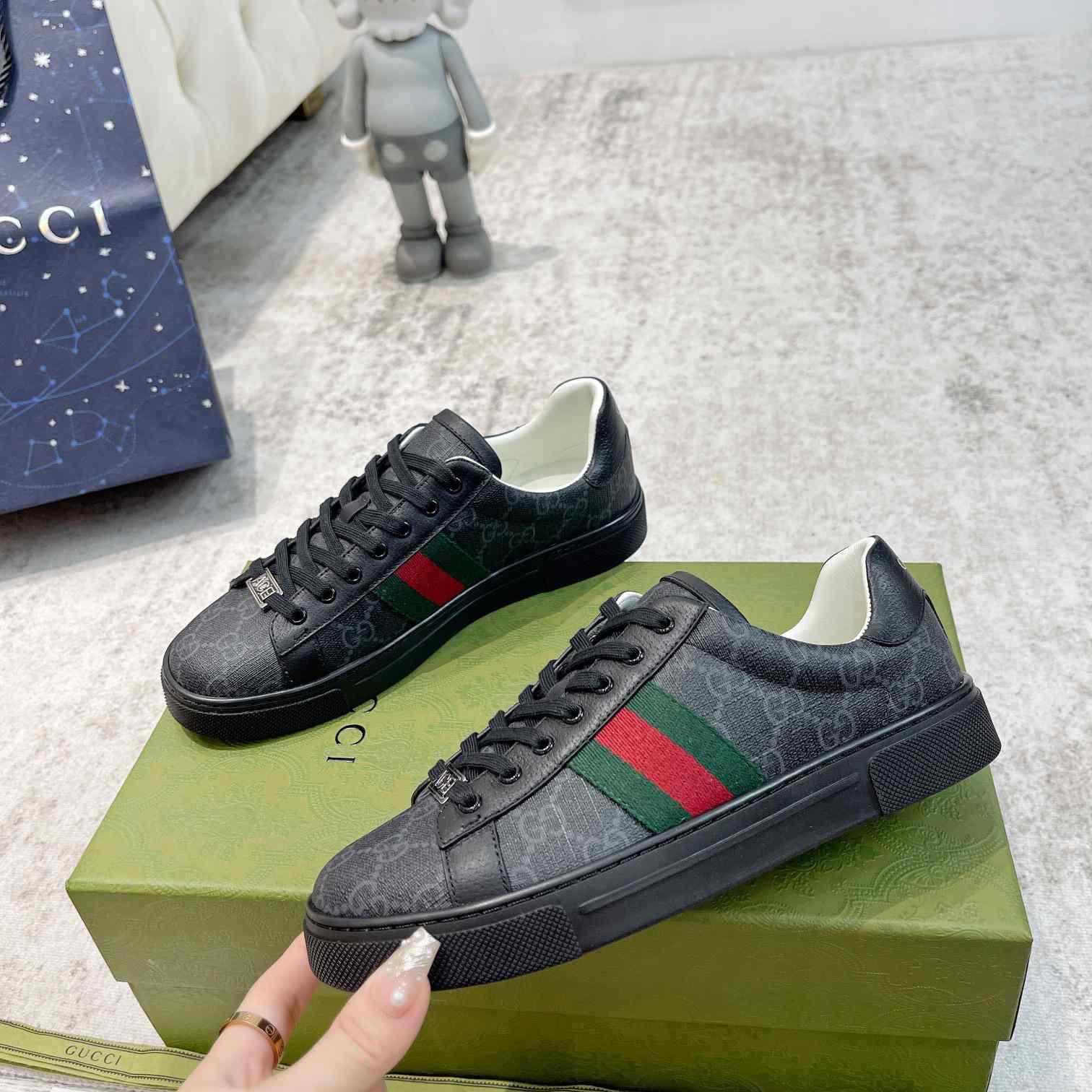 Gucci Ace Sneaker With Web - DopestKickz