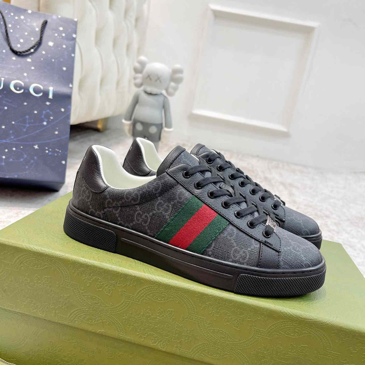Gucci Ace Sneaker With Web - DopestKickz