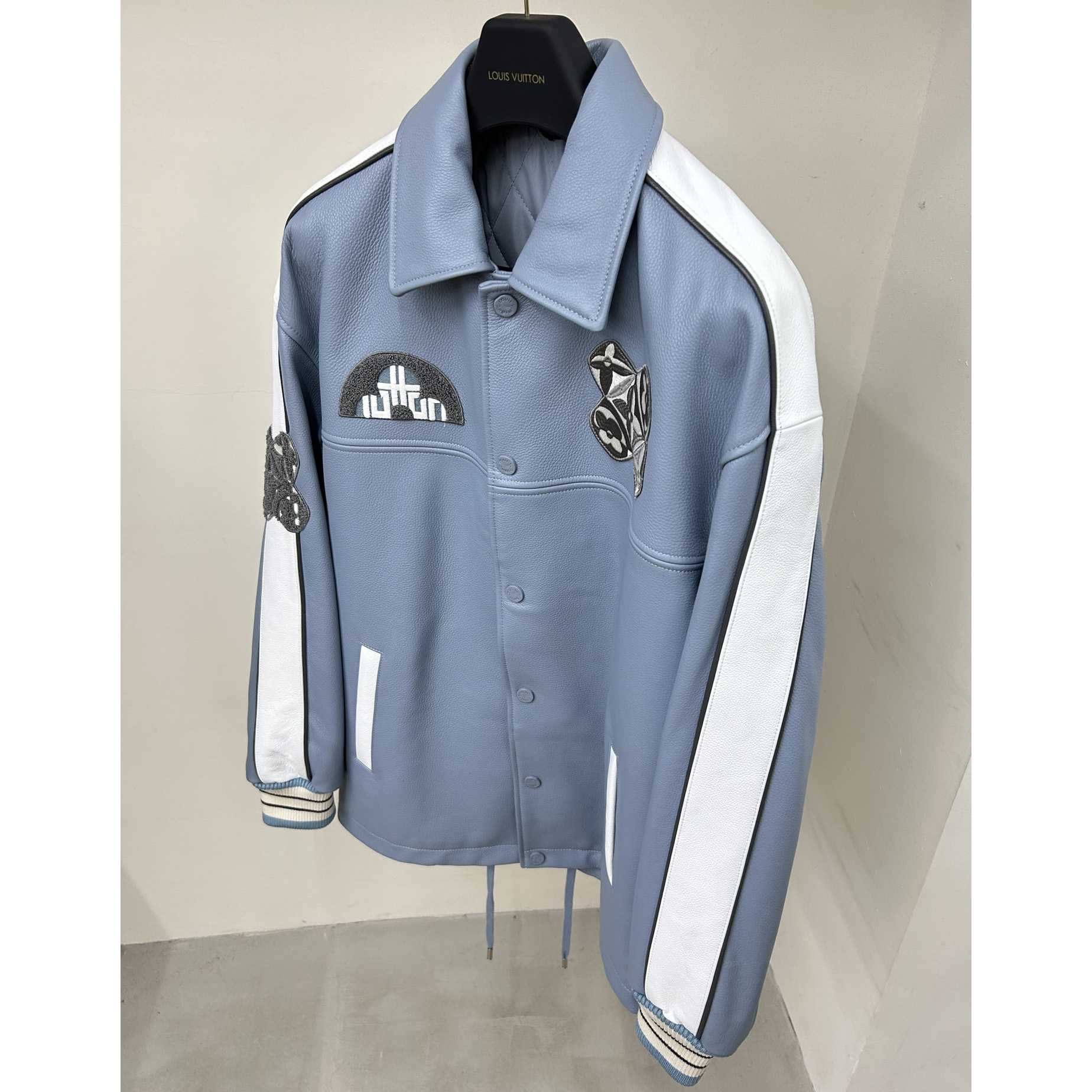 Louis Vuitton Long Leather Coach Jacket - DopestKickz