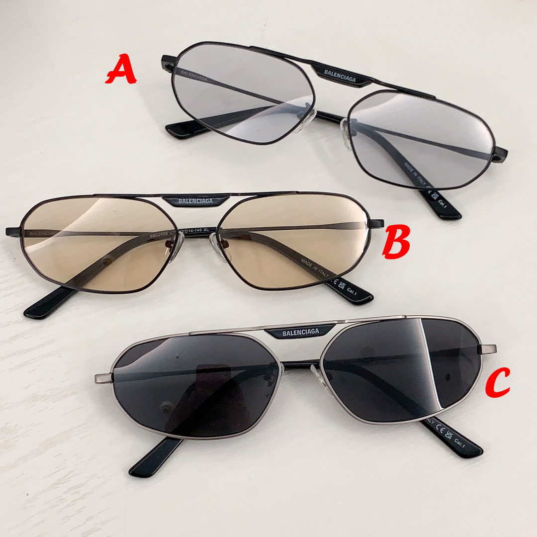 Balenciaga Eyewear Rectangular Frame Sunglasses - DopestKickz