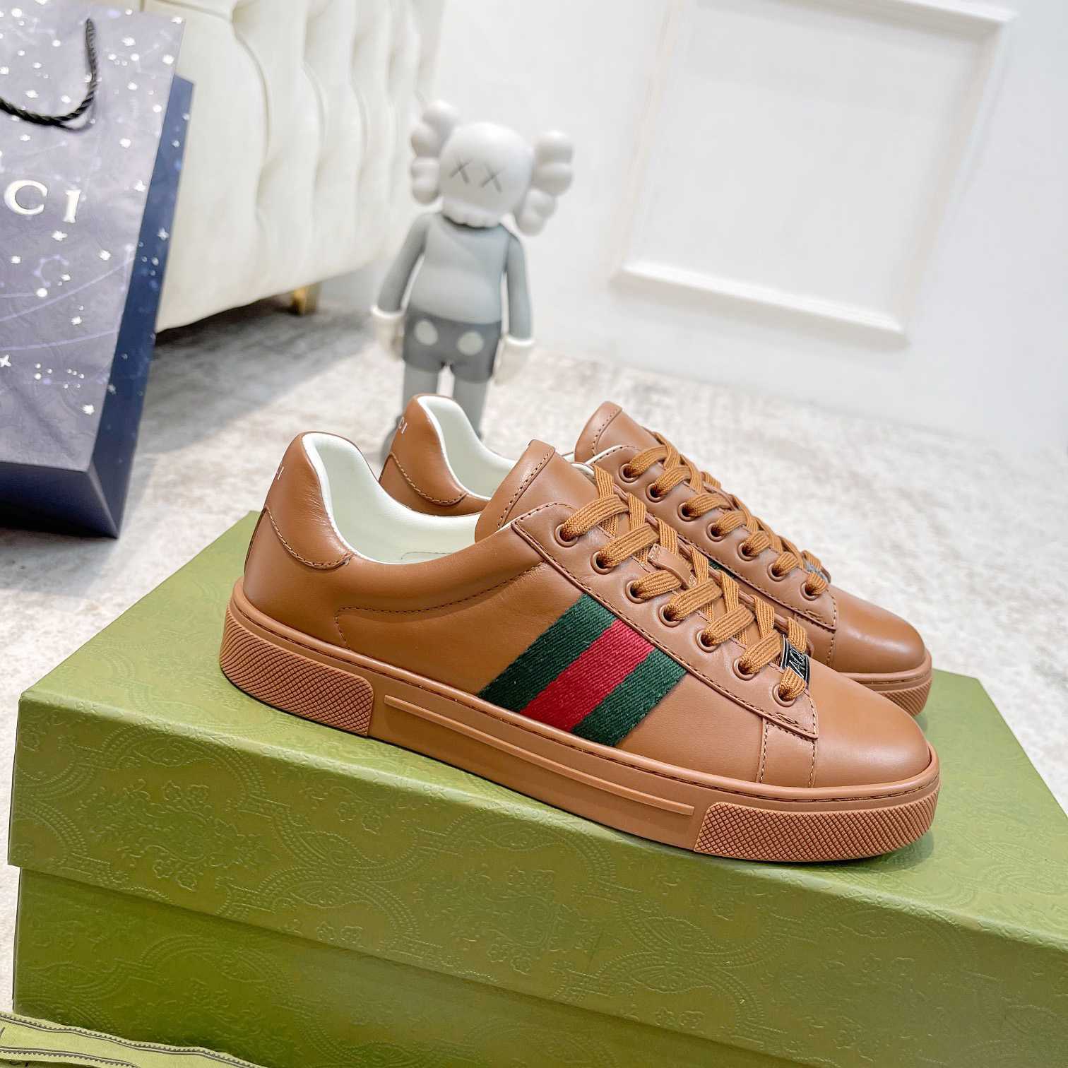 Gucci Ace Sneaker With Web (upon uk size) - DopestKickz