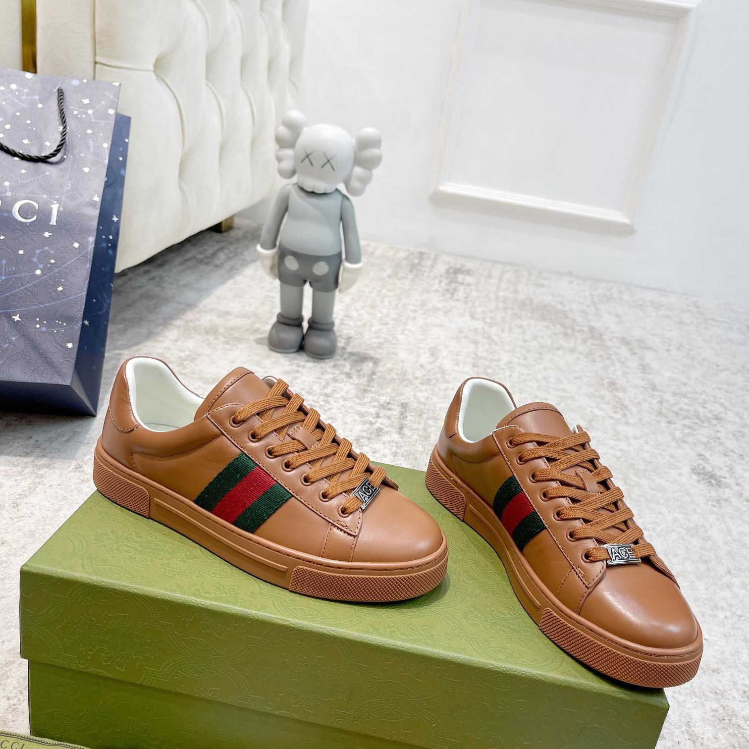 Gucci Ace Sneaker With Web (upon uk size) - DopestKickz