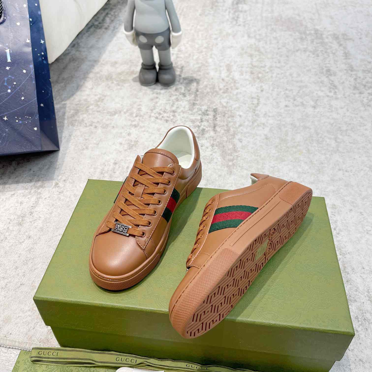 Gucci Ace Sneaker With Web (upon uk size) - DopestKickz