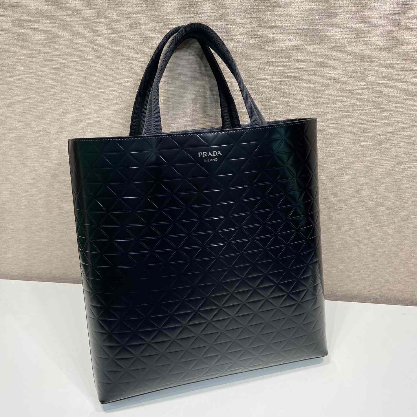 Prada Brushed Leather Tote Bag With Water Bottle - DopestKickz