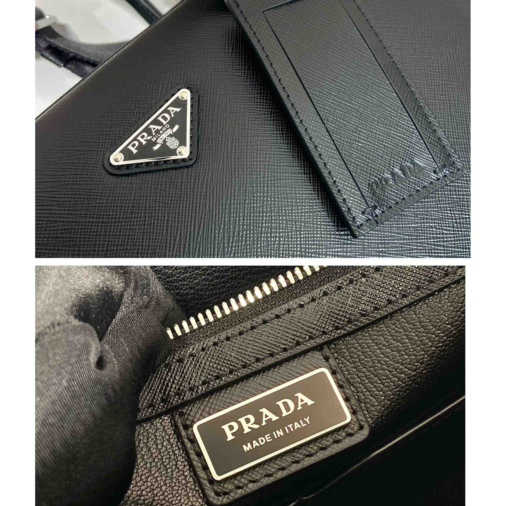 Prada Saffiano Leather Work Bag - DopestKickz
