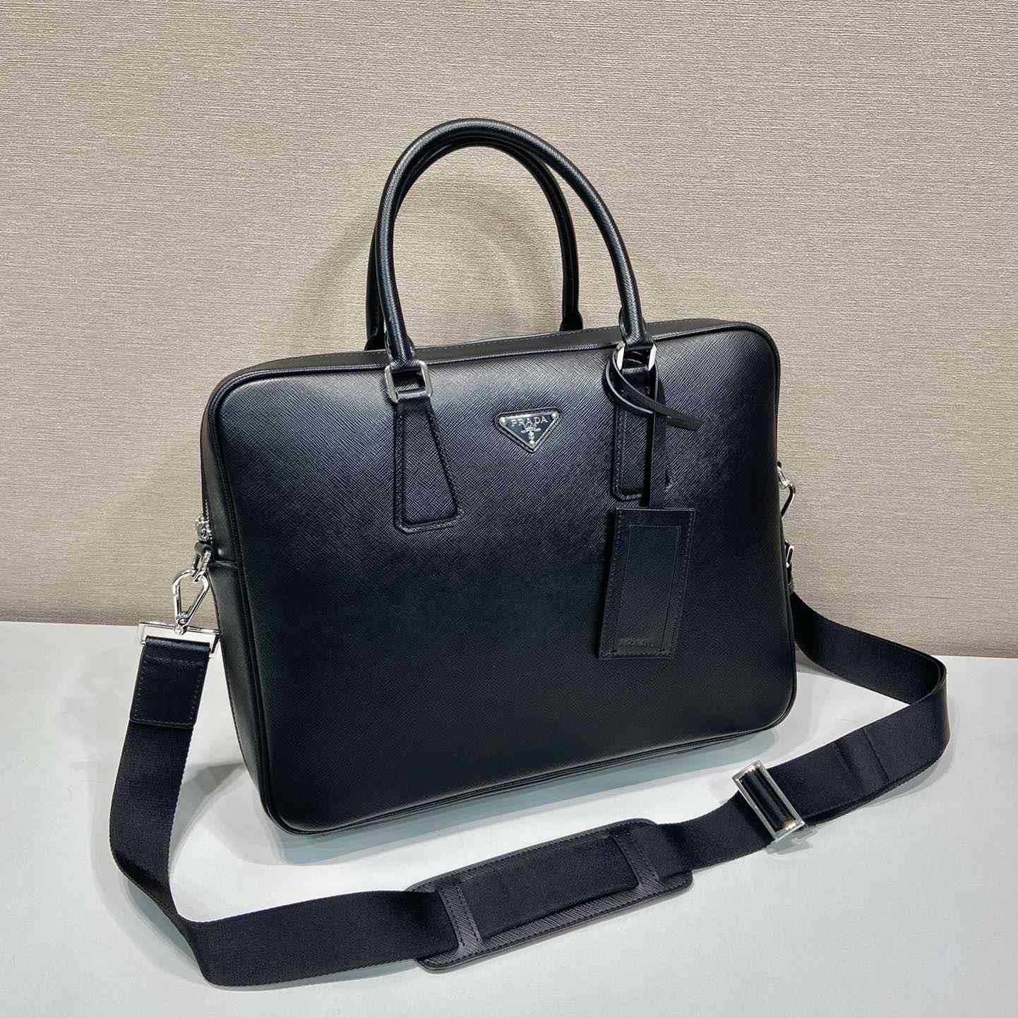 Prada Saffiano Leather Work Bag - DopestKickz