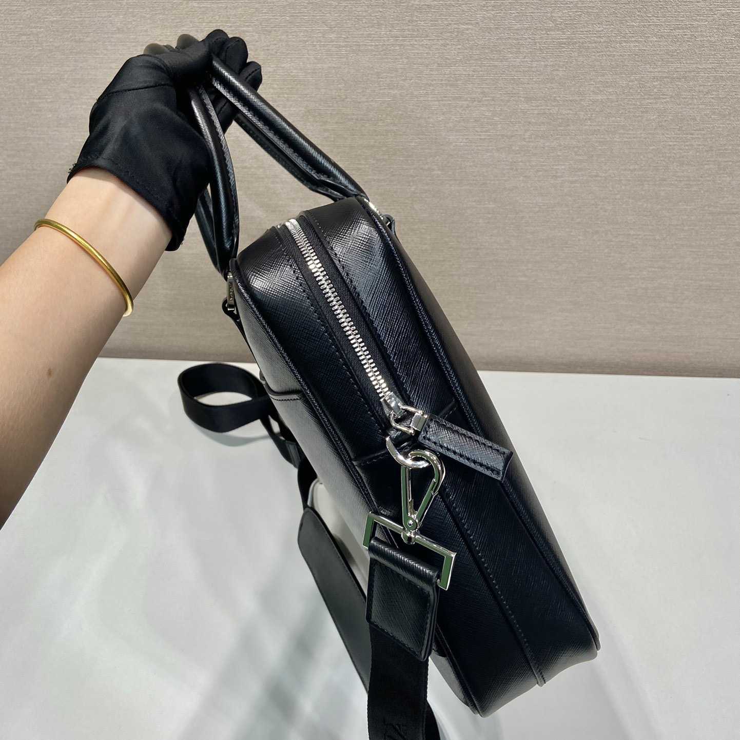 Prada Saffiano Leather Work Bag - DopestKickz