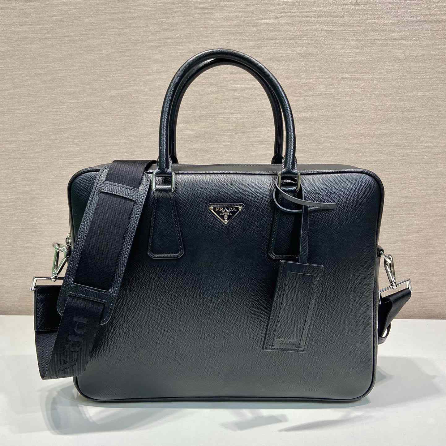 Prada Saffiano Leather Work Bag - DopestKickz