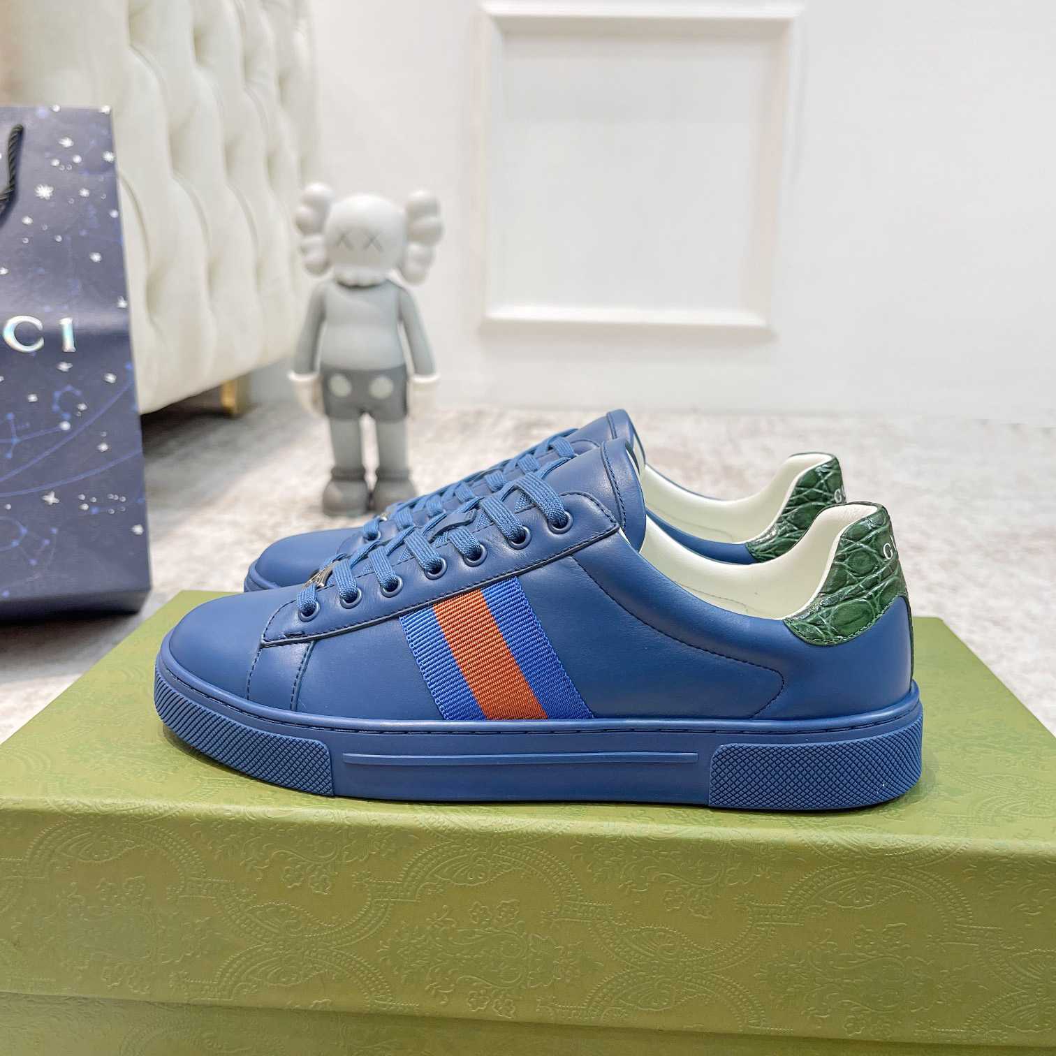 Gucci Ace Sneaker With Web - DopestKickz