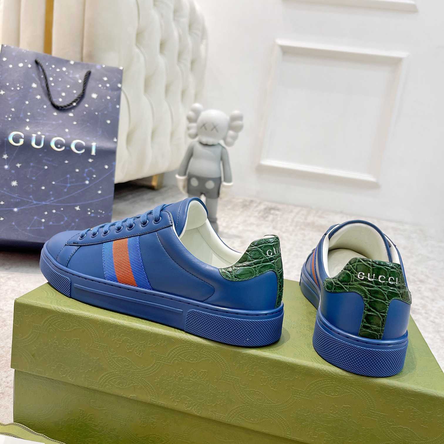 Gucci Ace Sneaker With Web - DopestKickz