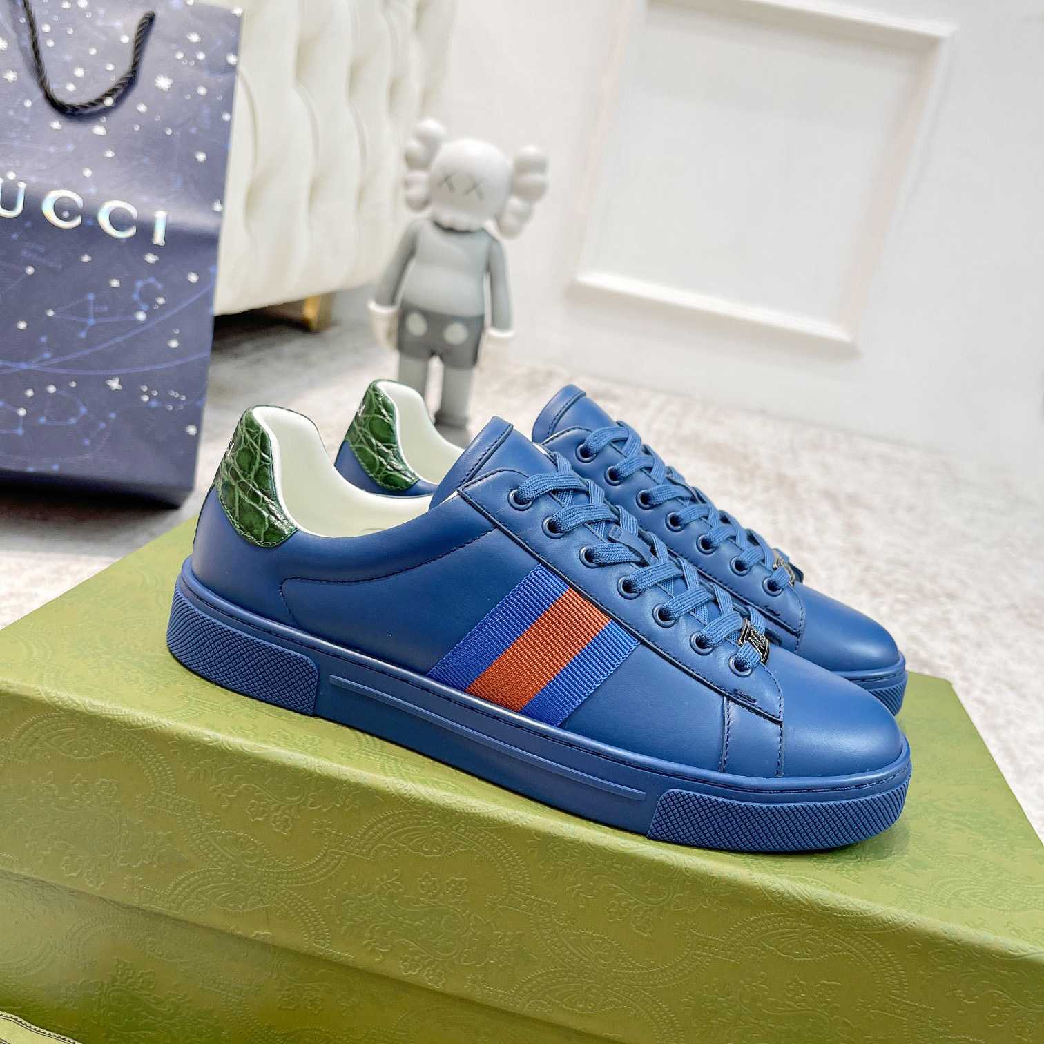 Gucci Ace Sneaker With Web - DopestKickz