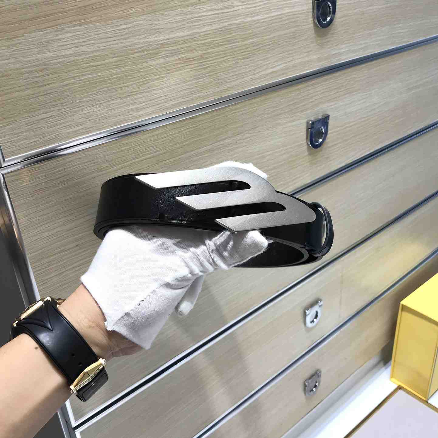 Balenciaga 3B Belt In Black  - DopestKickz