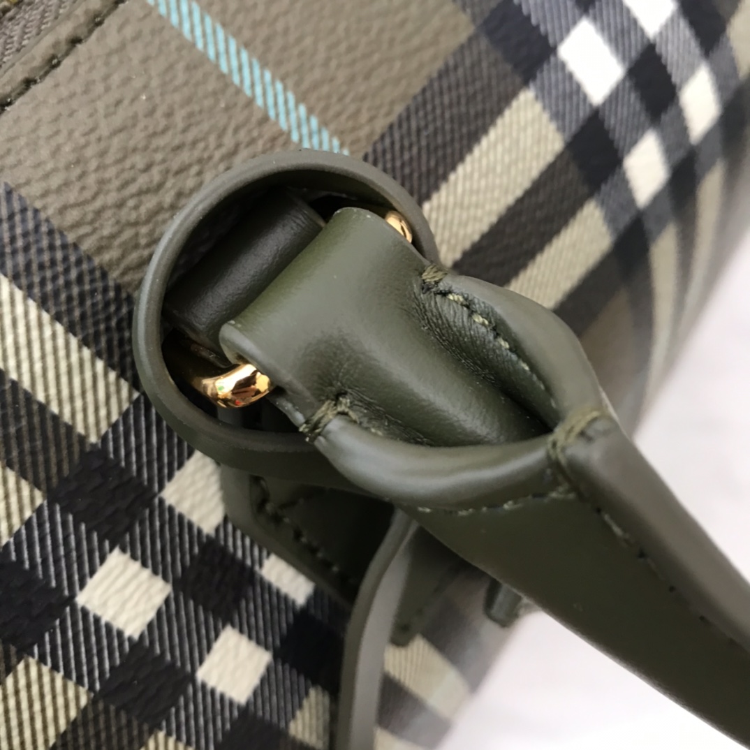 Burberry Check Medium Bowling Bag  - DopestKickz