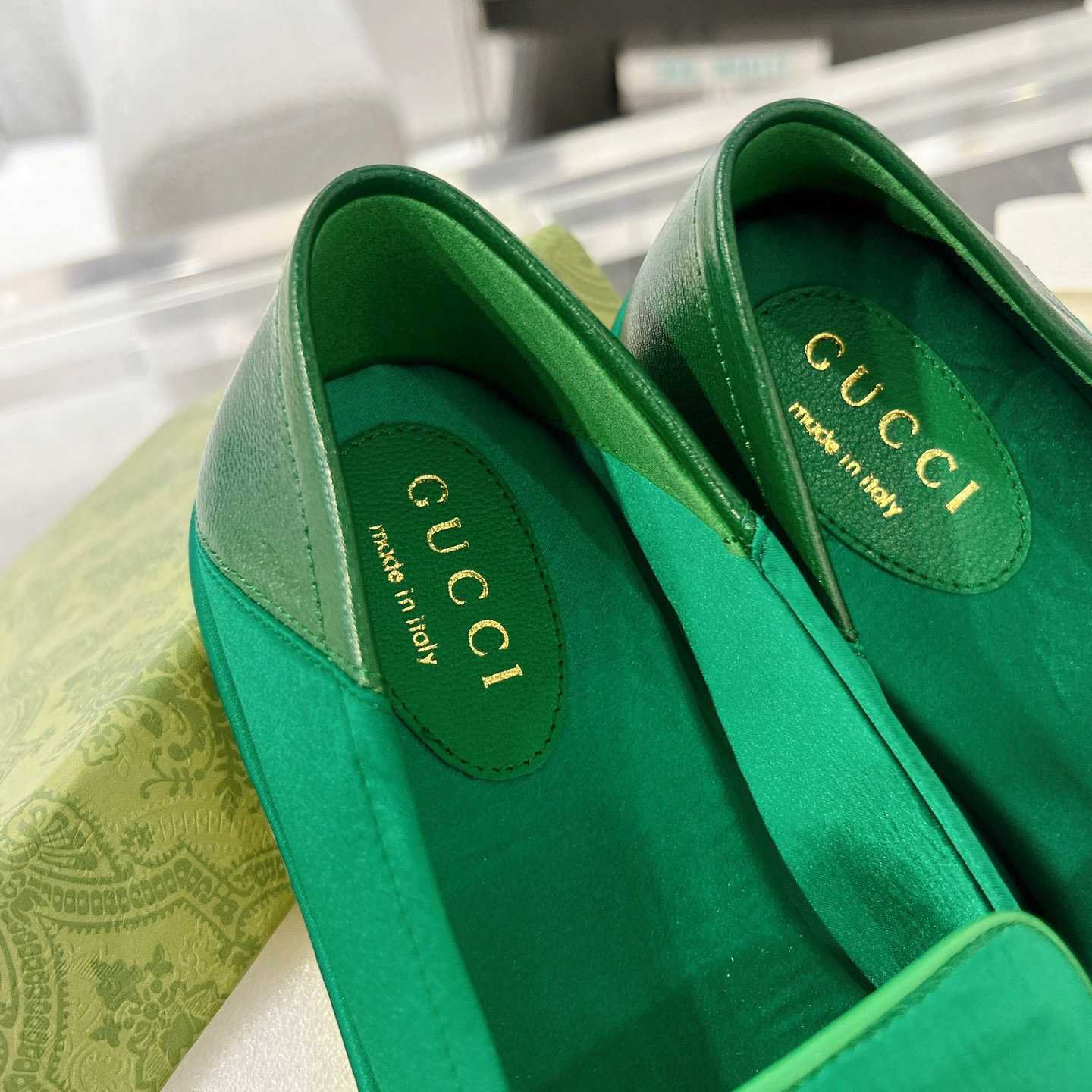 Gucci Women's Horsebit Loafer With Crystals - DopestKickz