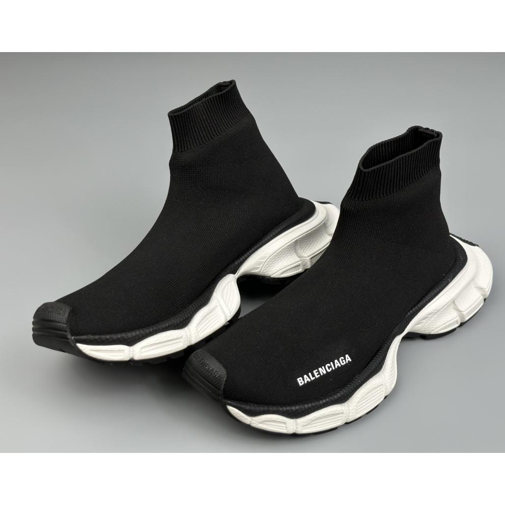 Balenciaga 3XL Sock Recycled Knit Sneaker In Black  - DopestKickz