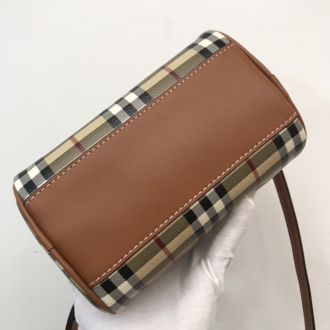 Burberry Check Mini Bowling Bag - DopestKickz
