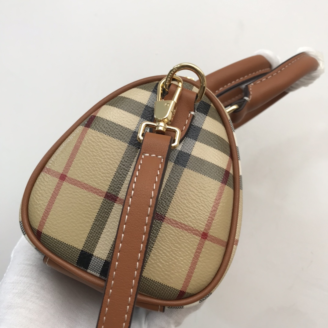 Burberry Check Mini Bowling Bag - DopestKickz
