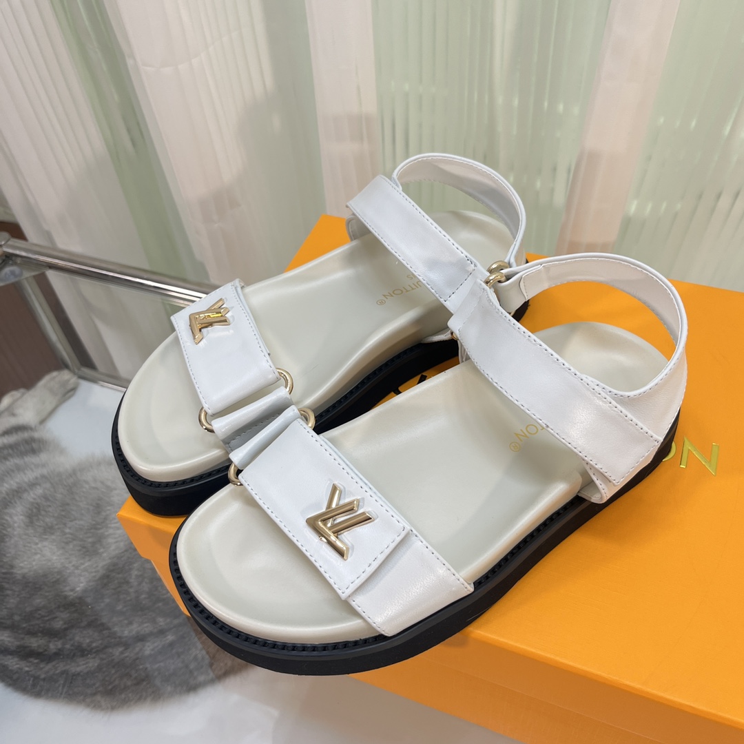 Louis Vuitton LV Sunset Comfort Flat Sandal    - DopestKickz