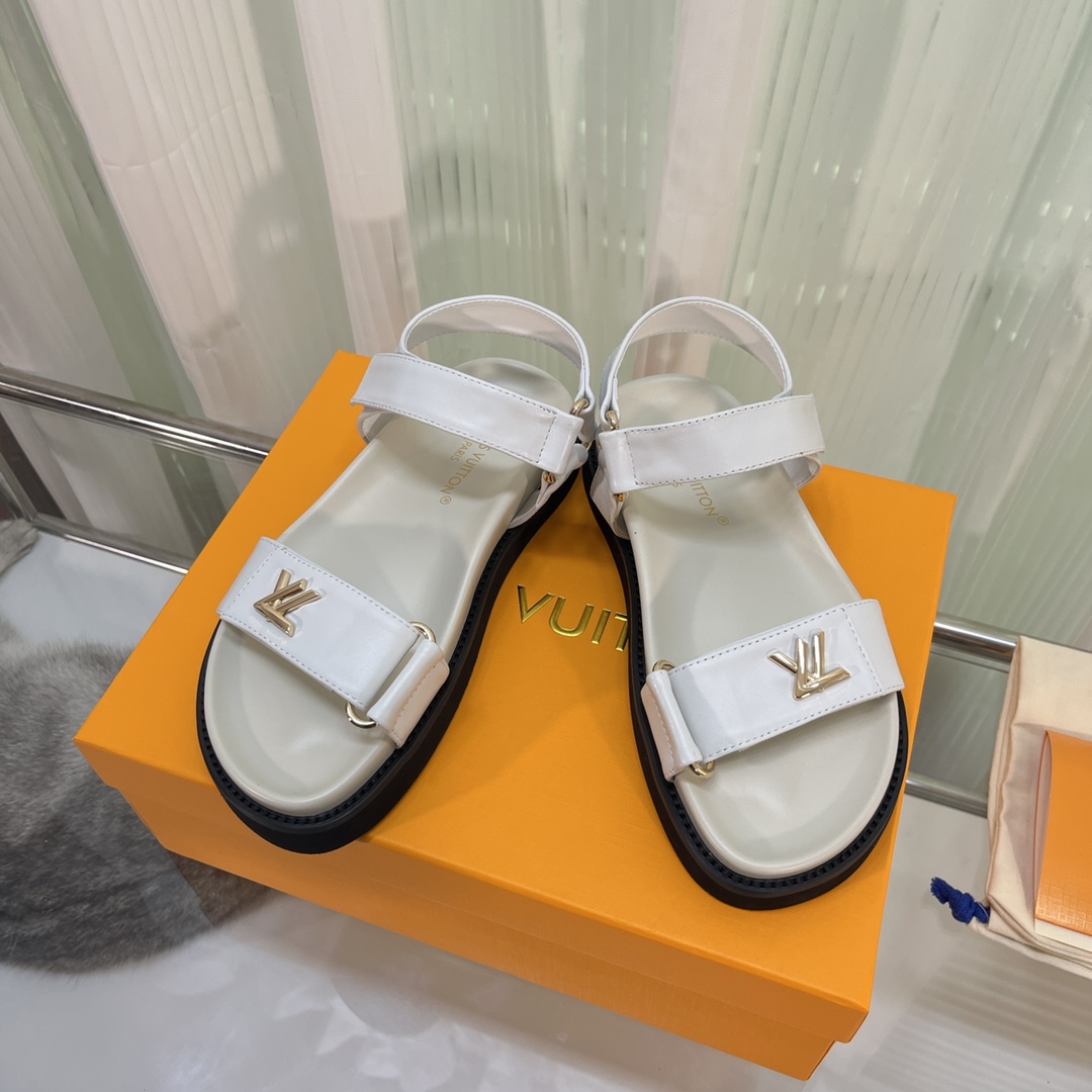 Louis Vuitton LV Sunset Comfort Flat Sandal    - DopestKickz