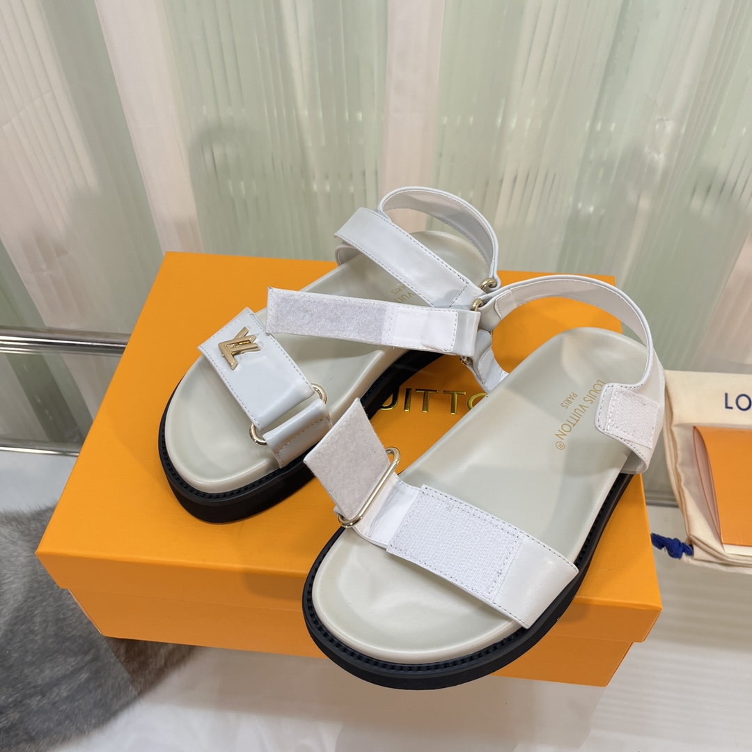 Louis Vuitton LV Sunset Comfort Flat Sandal    - DopestKickz