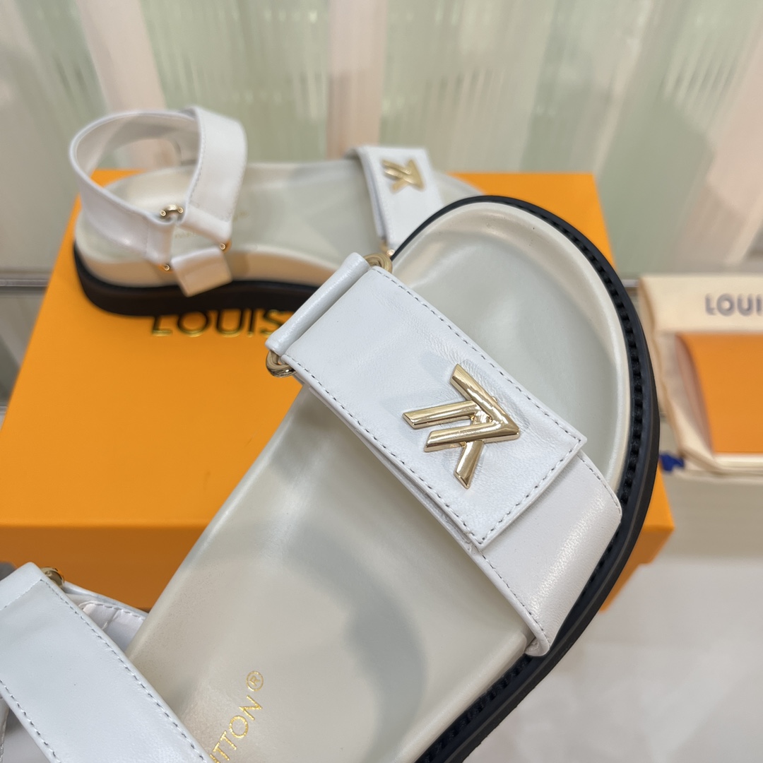 Louis Vuitton LV Sunset Comfort Flat Sandal    - DopestKickz