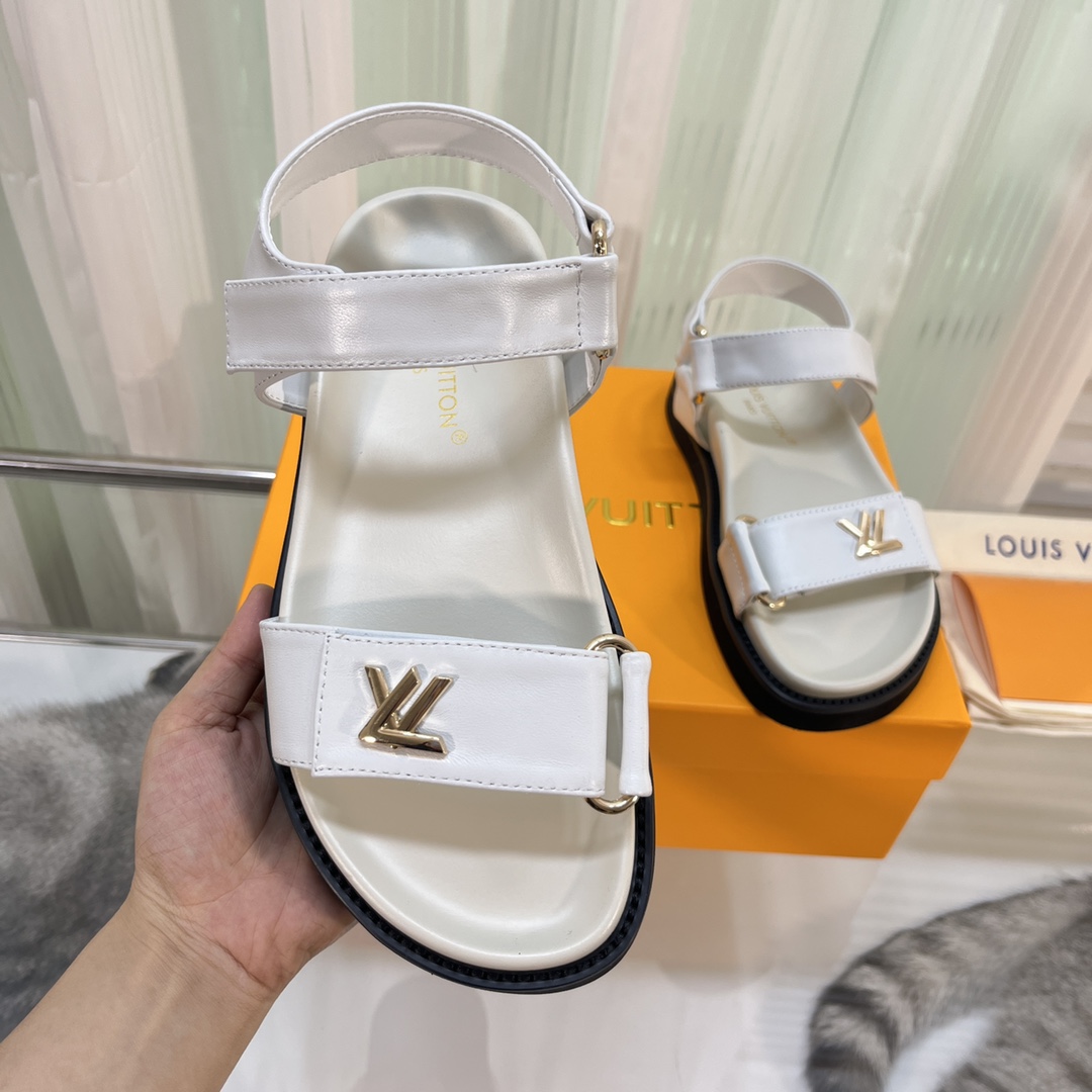 Louis Vuitton LV Sunset Comfort Flat Sandal    - DopestKickz
