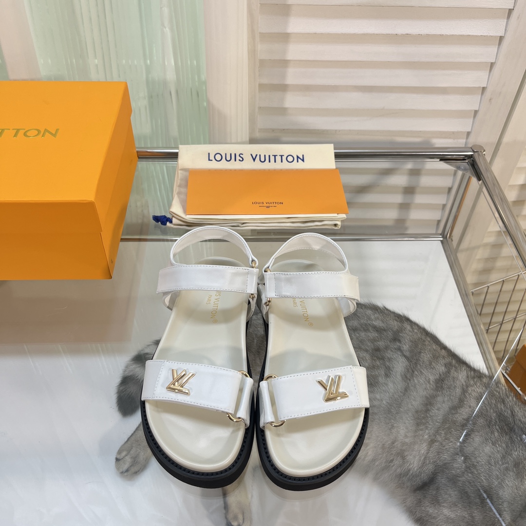 Louis Vuitton LV Sunset Comfort Flat Sandal    - DopestKickz