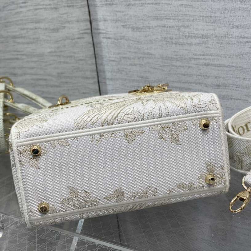 Dior Medium Embroidered Lady D-lite Bag - DopestKickz