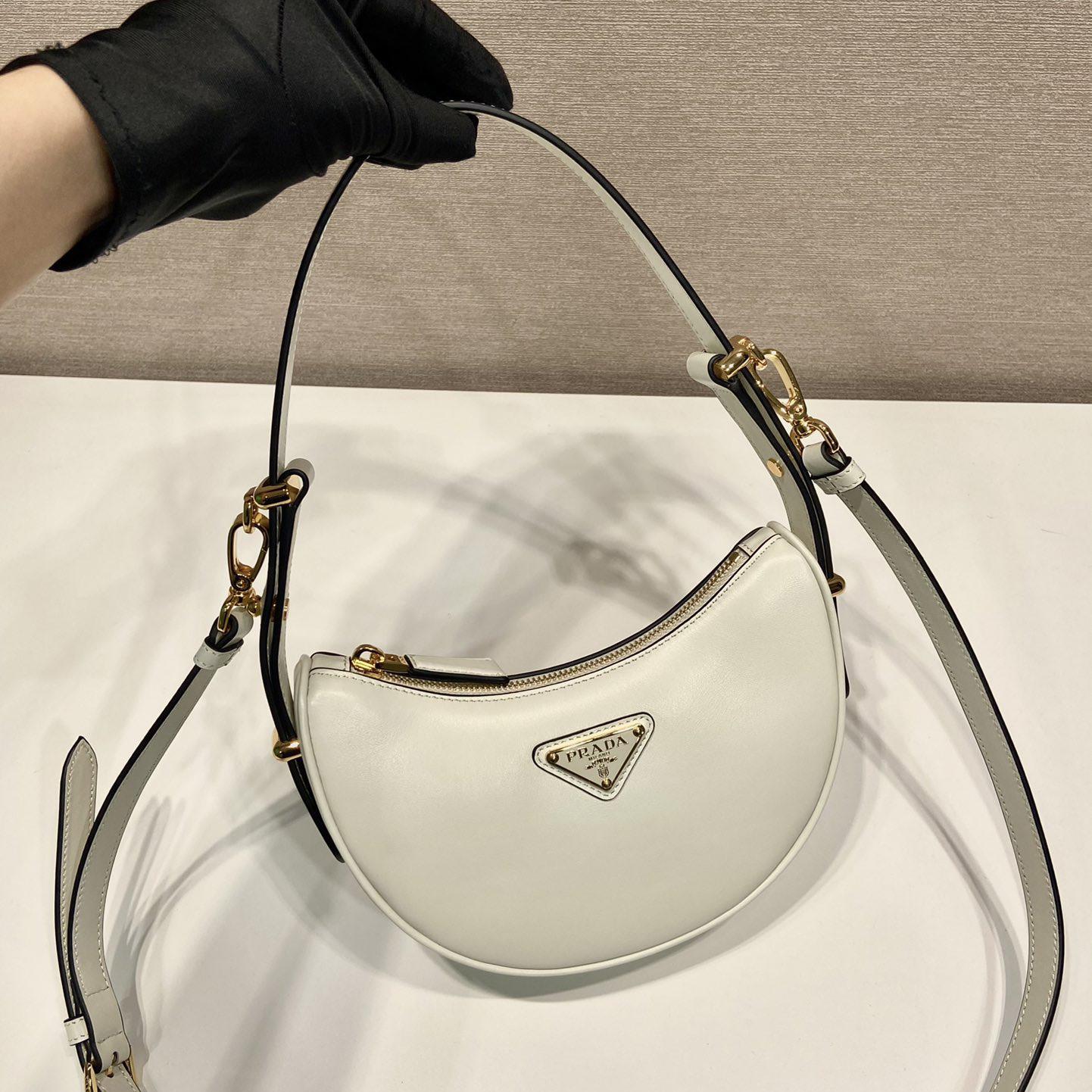 Prada Arqué Leather Mini Shoulder Bag - DopestKickz