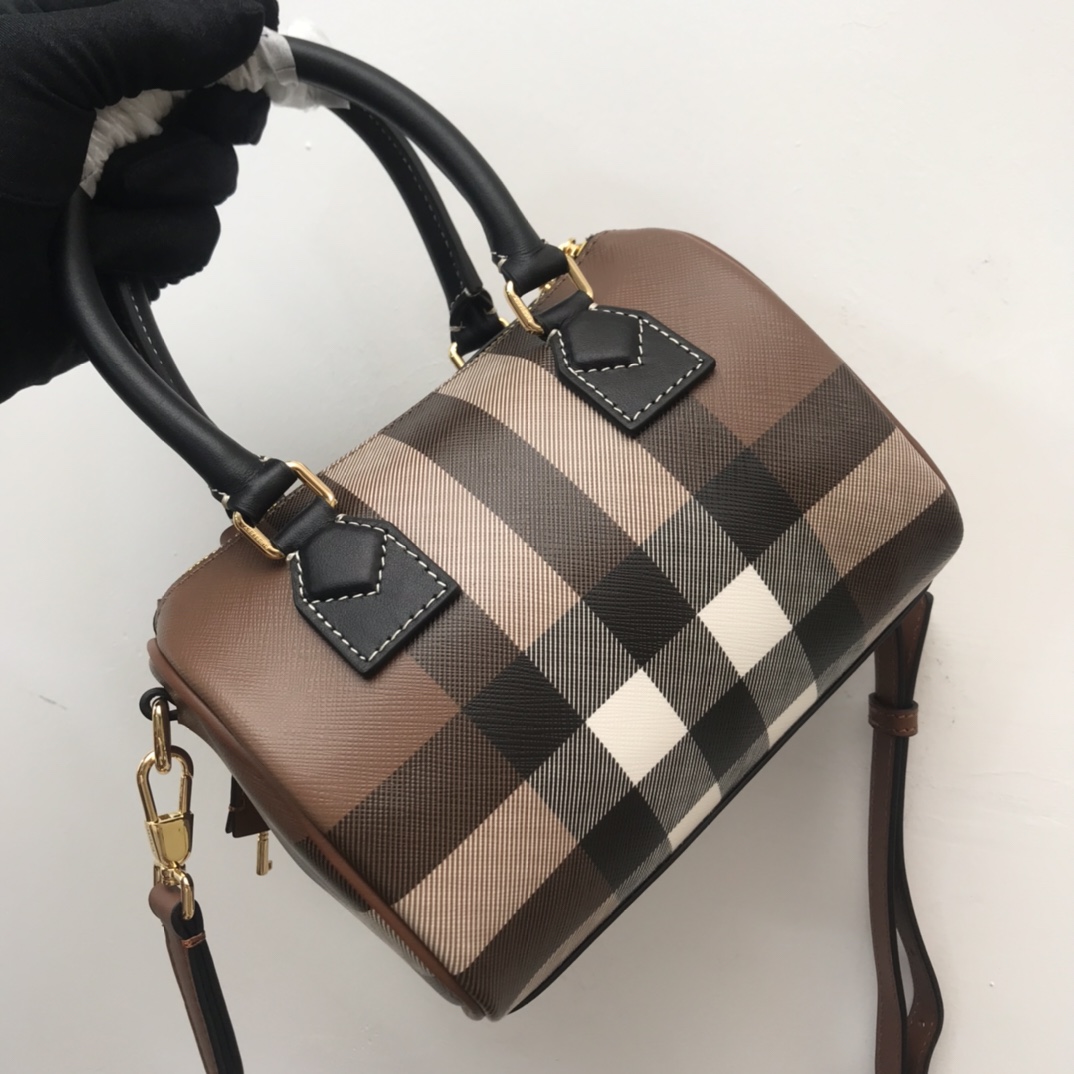 Burberry Check Mini Bowling Bag - DopestKickz