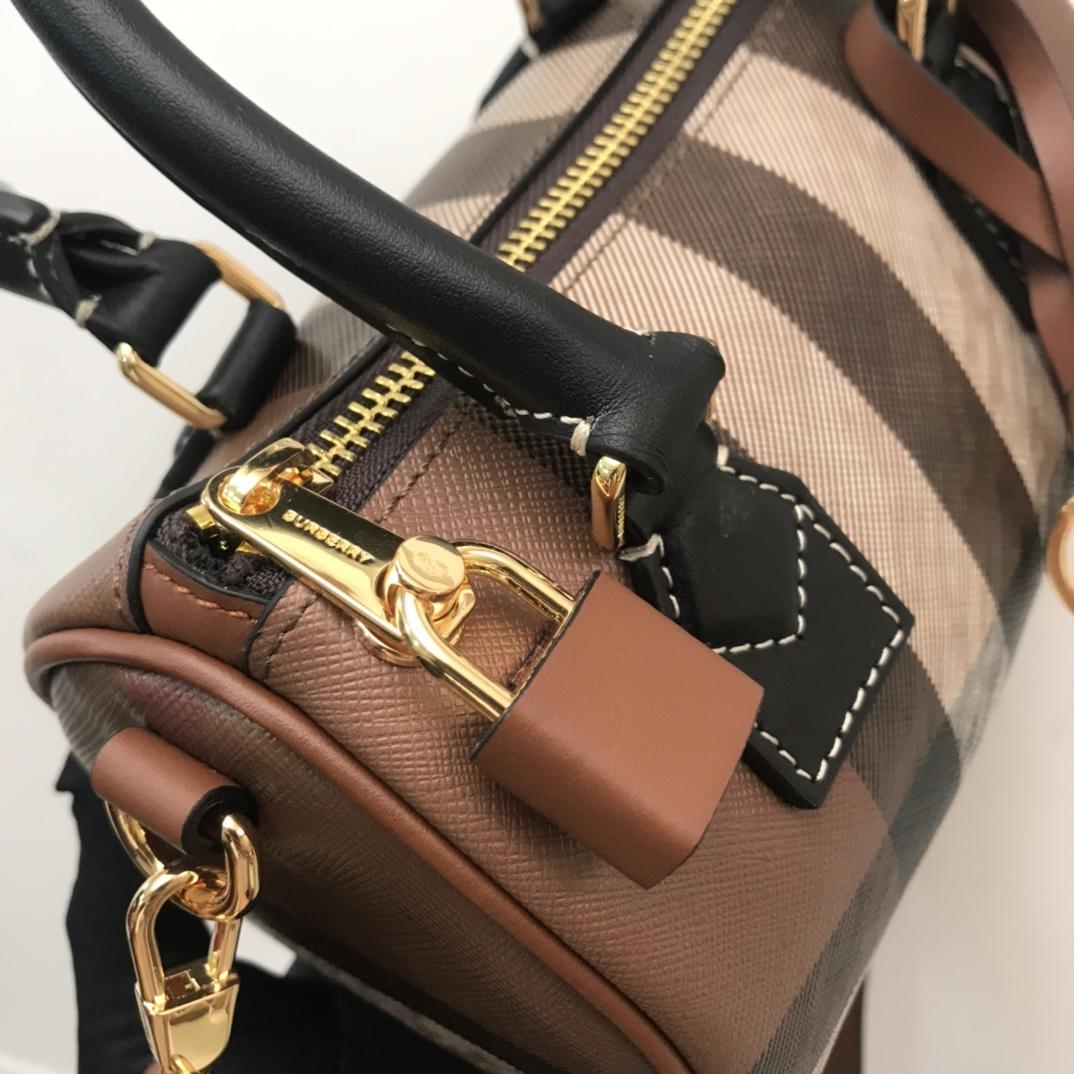 Burberry Check Mini Bowling Bag - DopestKickz