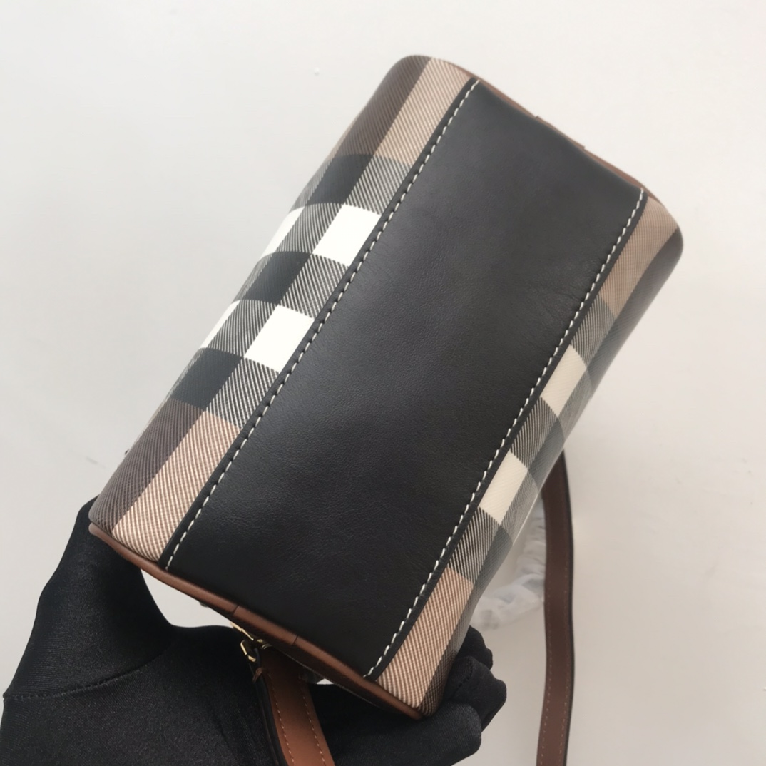 Burberry Check Mini Bowling Bag - DopestKickz