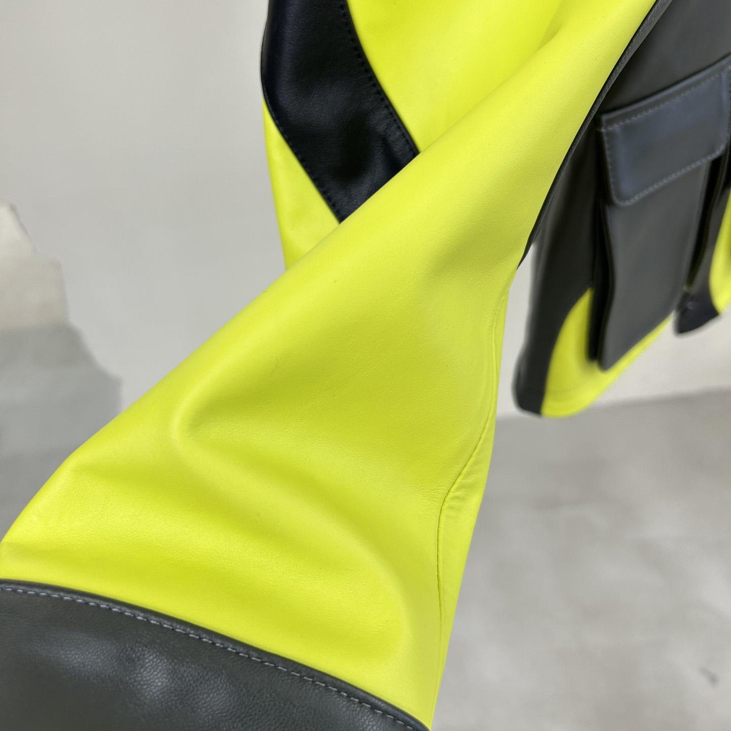 Louis Vuitton Distorted Motocycle Leather Jacket - DopestKickz