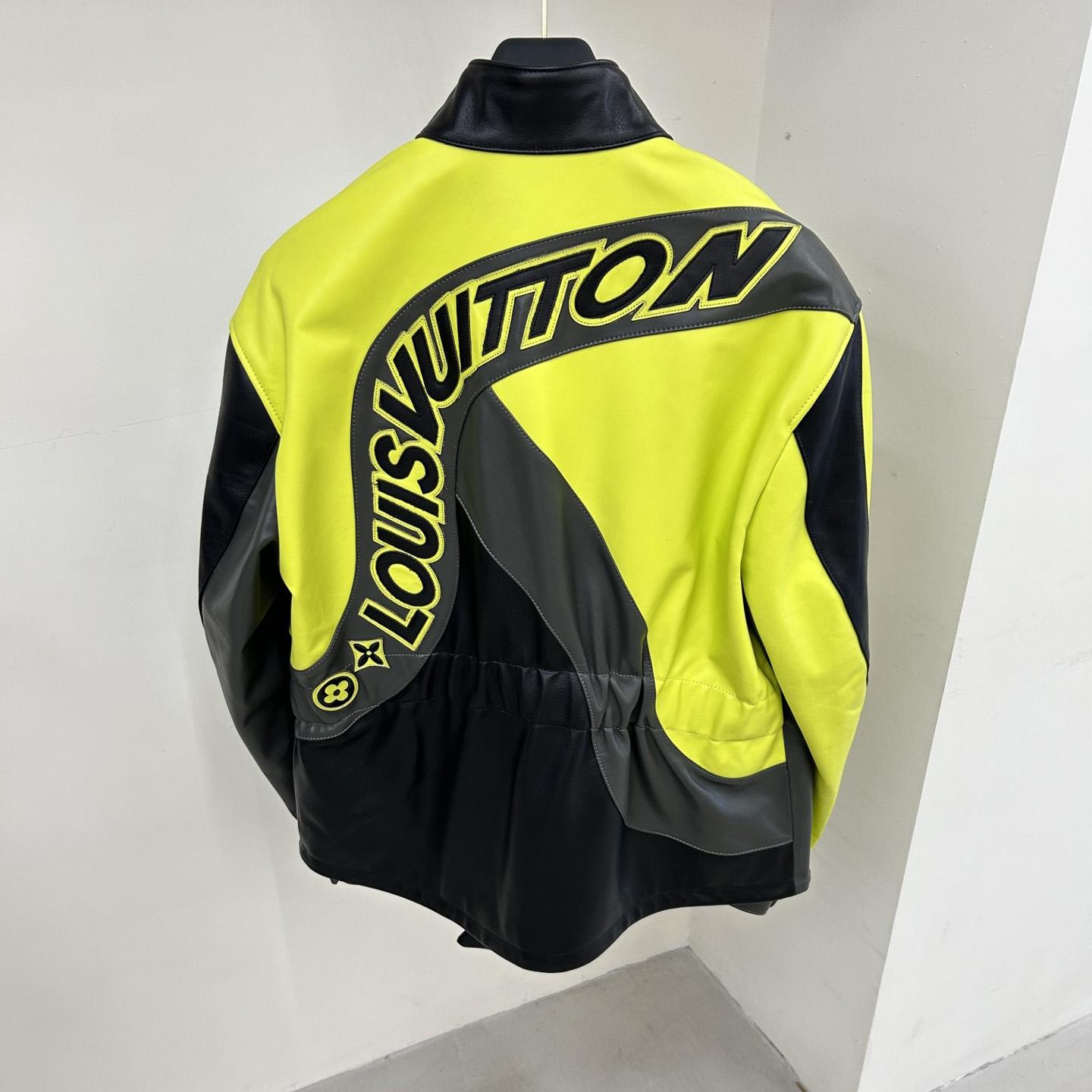 Louis Vuitton Distorted Motocycle Leather Jacket - DopestKickz