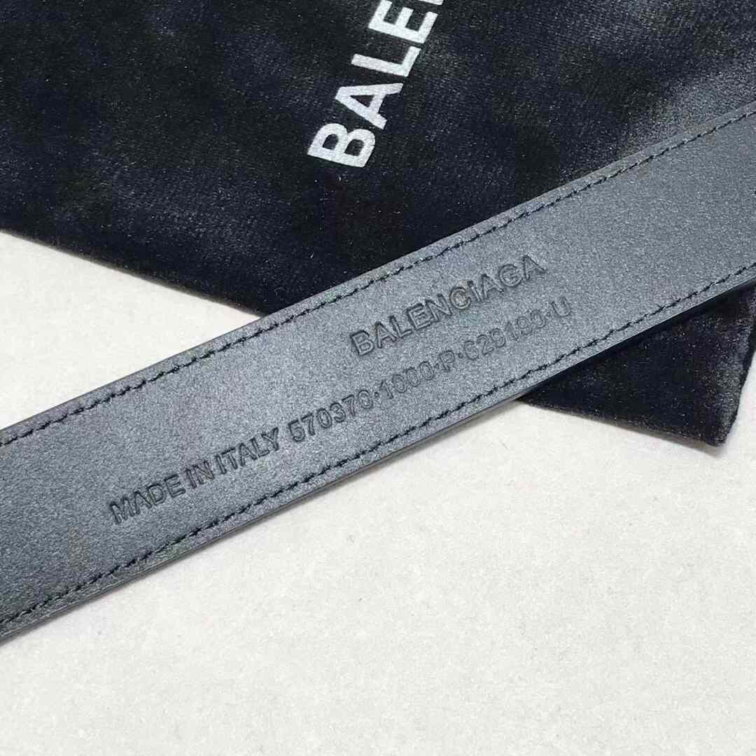 Balenciaga Bottle Opener D Ring Belt In Black - DopestKickz