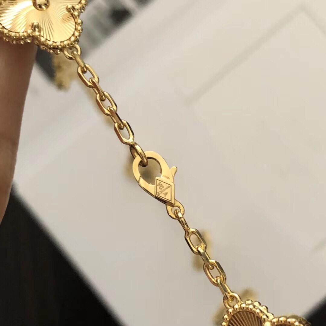 Van Cleef & Arpels Gold Alhambra Necklace - DopestKickz