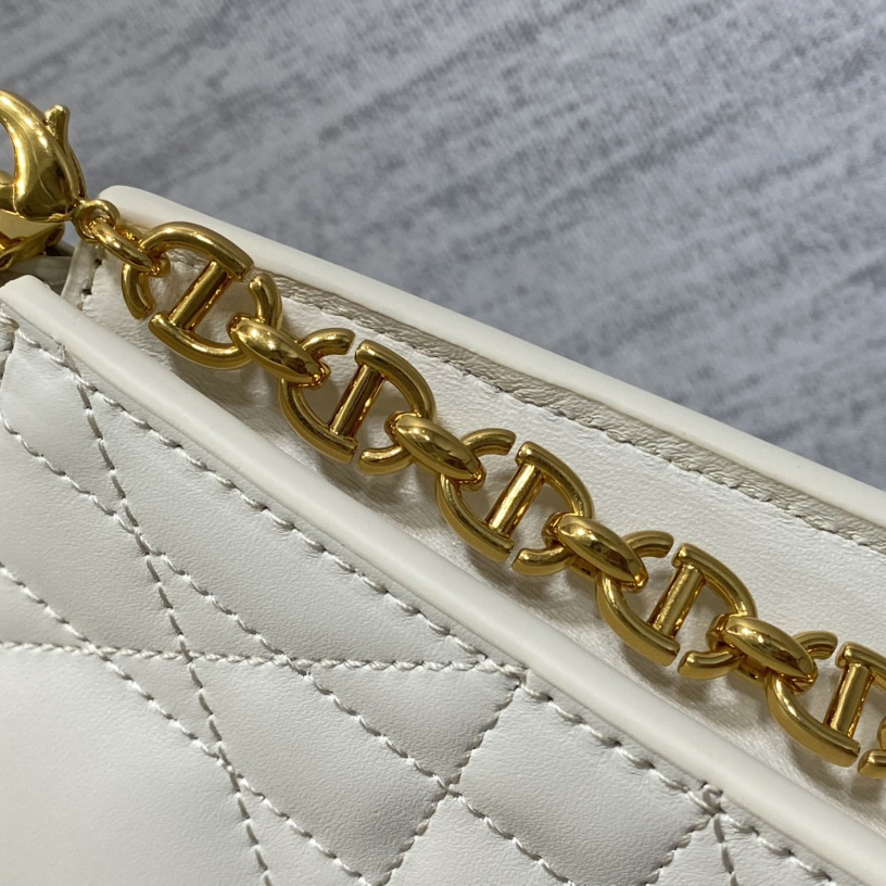 Dior Caro Colle Noire Clutch With Chain - DopestKickz