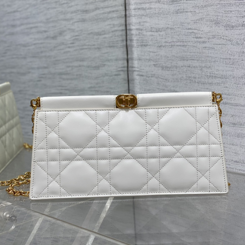 Dior Caro Colle Noire Clutch With Chain - DopestKickz