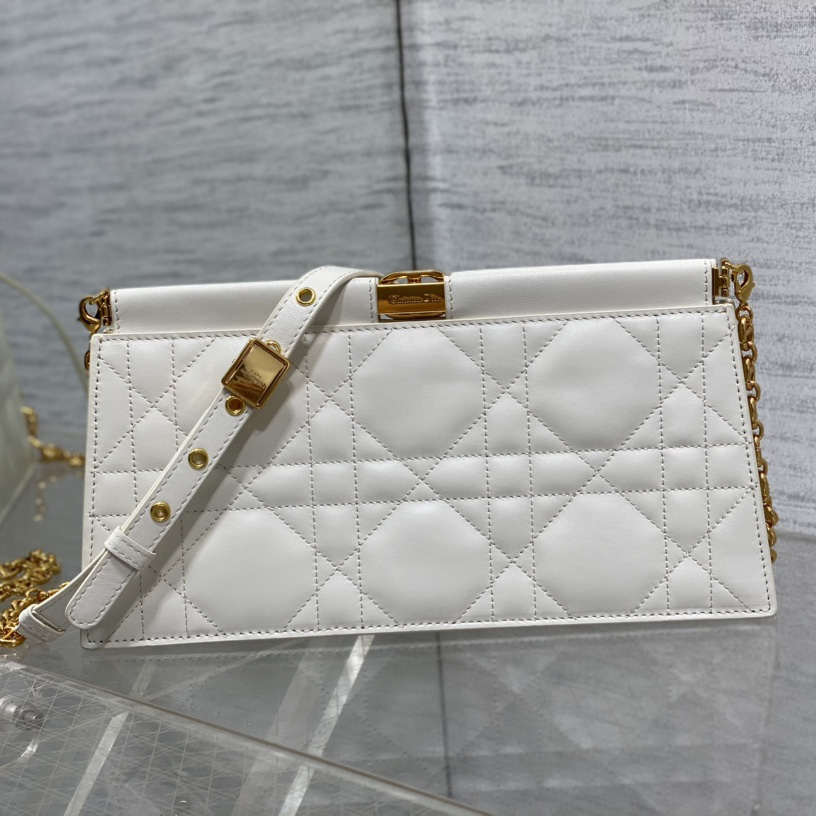 Dior Caro Colle Noire Clutch With Chain - DopestKickz