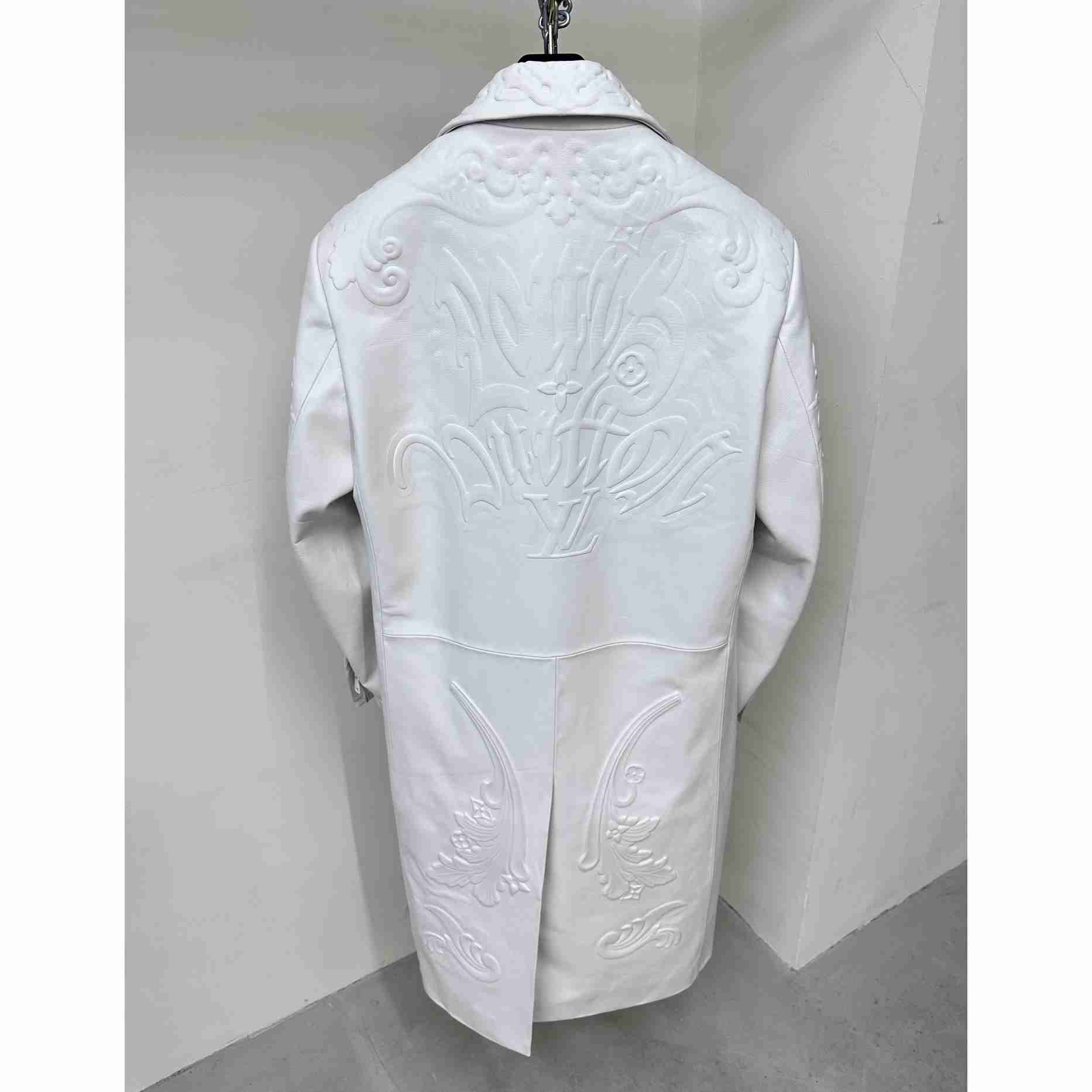 Louis Vuitton LV Ornaments Leather Coat - DopestKickz